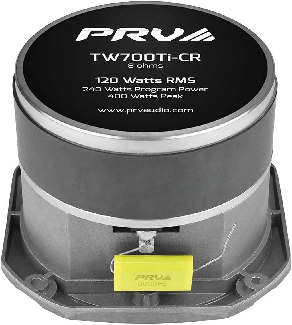 PRV Audio 4" Pro Super Tweeter 120 Watts RMS 8 Ohm TW700Ti-CR Single