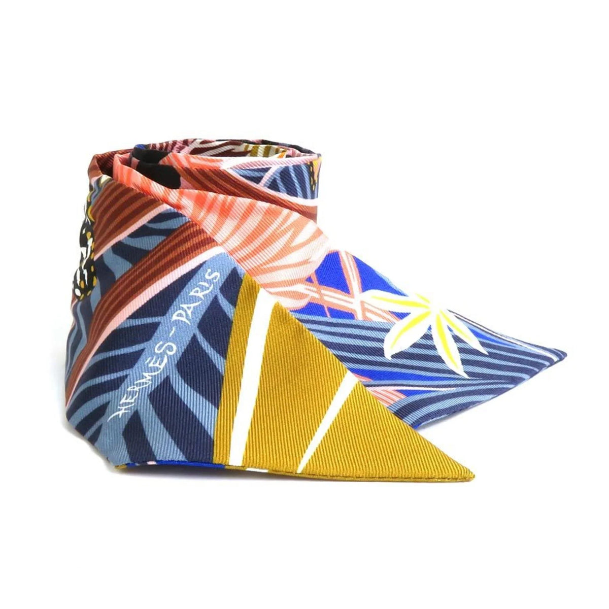 Pre-Owned HERMES Scarf Twilly Silk Multicolor Women's (Good)