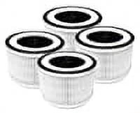 Nispira Allo 3-in-1 True HEPA Filter + Carbon Compatible with MOOKA Allo and Honati Air Purifier, Miroco, Vanaheim and Saki Air Purifier, 4 Filters