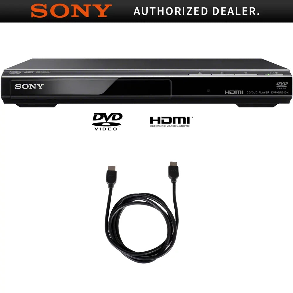 Sony DVP-SR510H 1 Disc(s) DVD Player, 1080p, Black