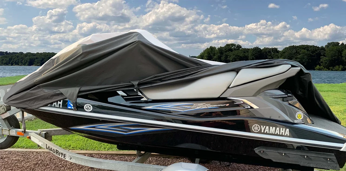 SUPER HEAVY-DUTY PWC JetSki Wrap Compatible for Kawasaki 750 STX 1994-1998 / 900 STX 1997-2006 Jet Ski PWC Shield