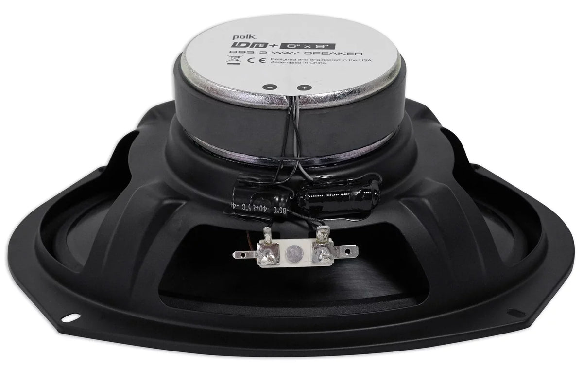 (2) Polk Audio DB692 6X9" 450 Watt Car Vessel Speakers + Rockmat
