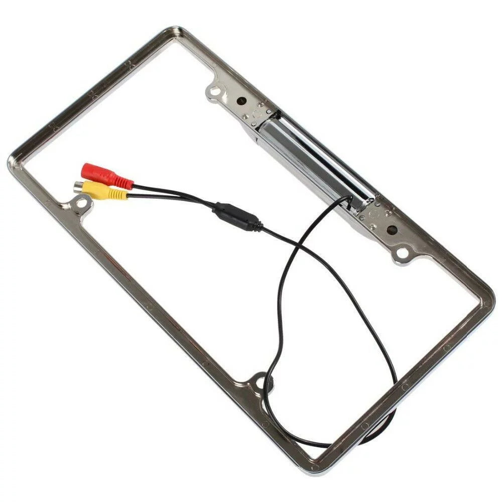 US Car License Plate Frame Backup Rear View Camera Night Vision Parking 8IR CMOS
