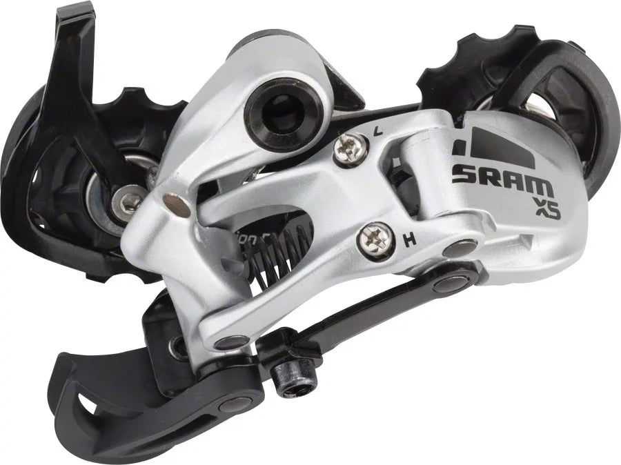SRAM X5 9 Speed Medium Cage Rear Derailleur Silver