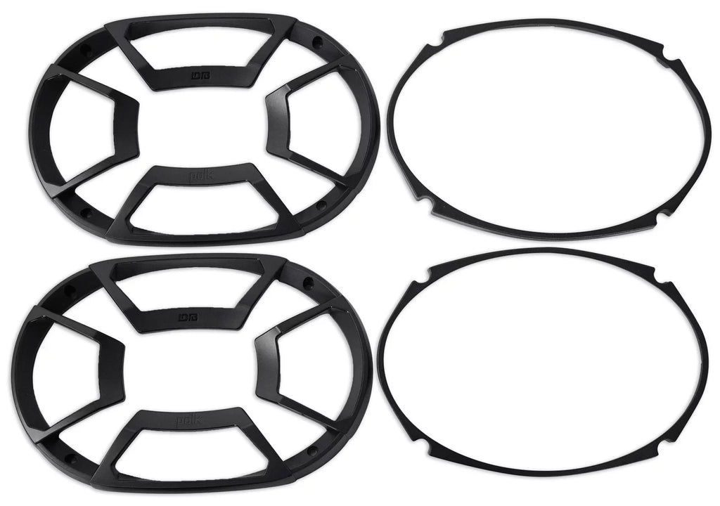(2) Polk Audio DB692 6X9" 450 Watt Car Vessel Speakers + Rockmat