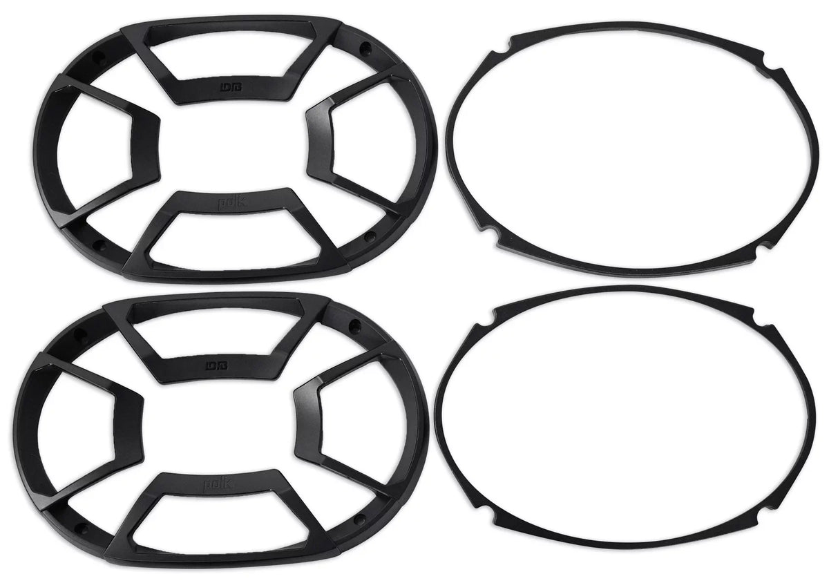 (2) Polk Audio DB692 6X9" 450 Watt Car Vessel Speakers + Rockmat