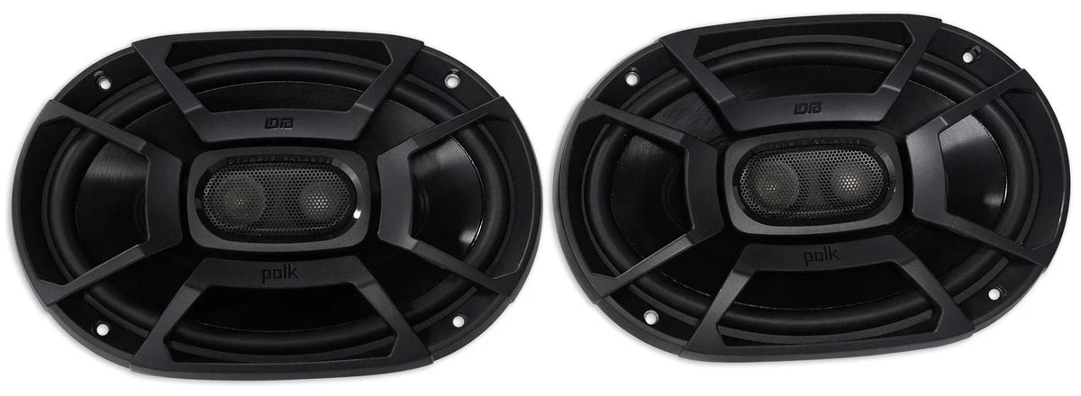 (2) Polk Audio DB692 6X9" 450 Watt Car Vessel Speakers + Rockmat