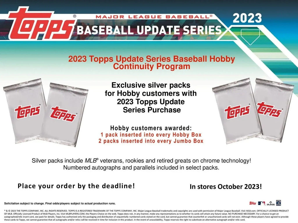 MLB Topps 2023 Update Series Baseball Trading Card HOBBY Box
