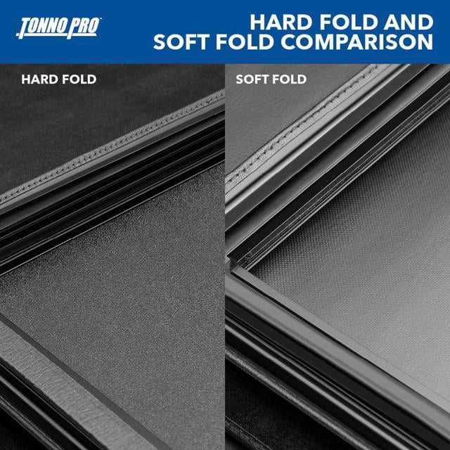 Tonno Pro Hard Fold, Hard Folding Truck Bed Tonneau Protection | HF-562 | Fits 2016 - 2023 Toyota Tacoma 6' 2" Bed (73.7")