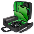 GEAR Xbox Series X Carrying Case - Xbox Series X Travel Case Compatible with Xbox Series X Console & Xbox Series S - Customizable Interior for Xbox Controllers & More Gaming Accessories (Green)