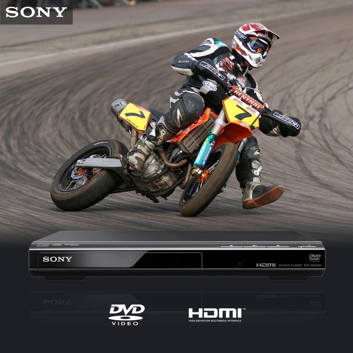 Sony DVP-SR510H 1 Disc(s) DVD Player, 1080p, Black