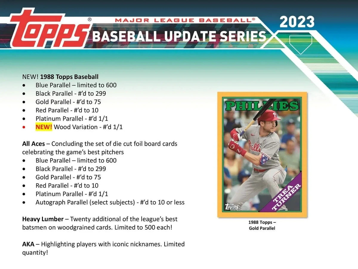 MLB Topps 2023 Update Series Baseball Trading Card HOBBY Box