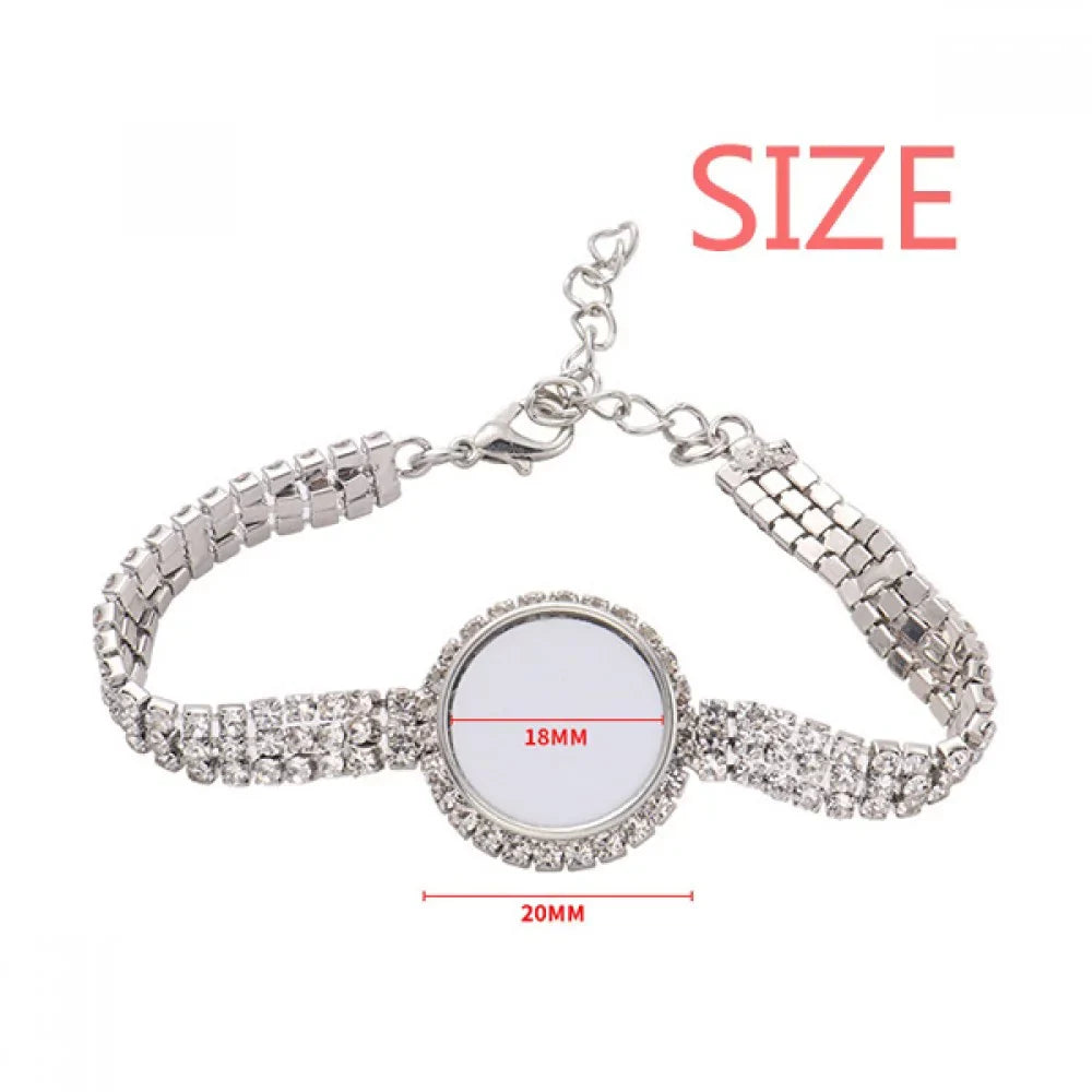 Sweden Country Flag Name Art Deco Fashion Tennis Chain Anklet Diamond Jewelry