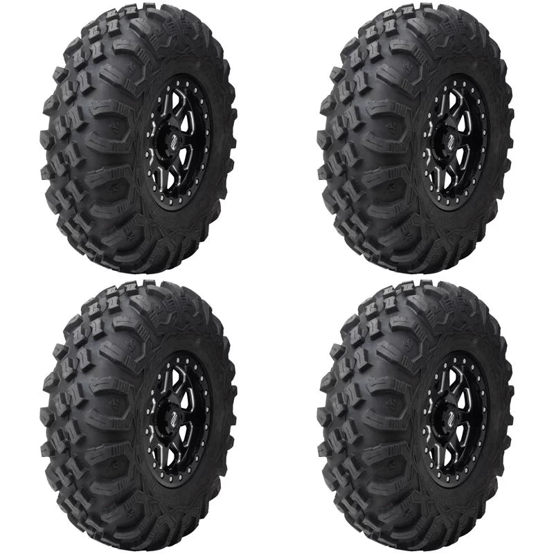(4 Pack) Tusk Megabite Radial Tire 25x8-12 For POLARIS RZR 900 Trail Fox Edition 2020