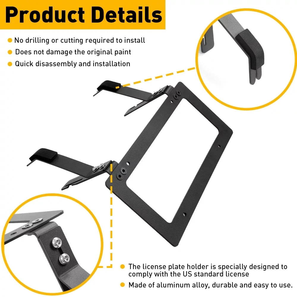 Front License Plate Frame Holder Fit For 2017-2023 Tesla Model Y