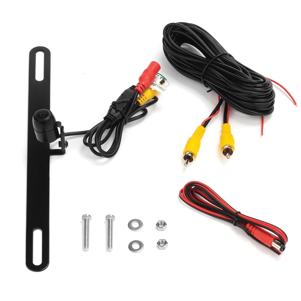 BOYO VTL16 Concealed License Plate Camera with Parking Instructions Line