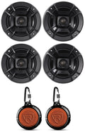 (2) Polk Audio DB522 5.25" 600w Car Audio Craft Speakers Bundle with (2) Rockville RPB1 10 Watt