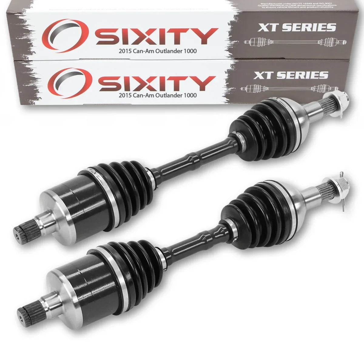 2 pc Sixity XT Rear Left Right Axle compatible with Can-Am Outlander 1000 2015 - EFI 4X4